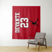 Basketball - Benutzerdefinierter Hintergrund Wandteppich (Beispiel)