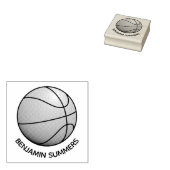 Basketball benutzerdefinierter Name Gummistempel (Stempel)