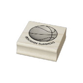 Basketball benutzerdefinierter Name Gummistempel (Stempel)