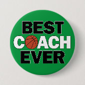 Basketball BEST COACH EVENT Trainer Button (Vorderseite)
