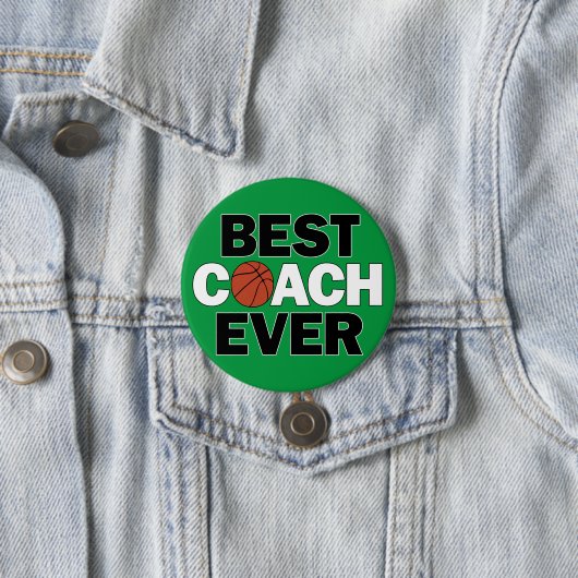Basketball BEST COACH EVENT Trainer Button (Beispiel)