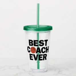 Basketball Bester Coach je Spaß Sport Acryltrinkbecher