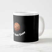 Basketball Bester Vater je nach Kundenwunsch Jumbo-Tasse (Vorderseite Rechts)