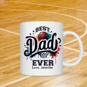 Basketball Bester Vater Vatertag Personalisiert Kaffeetasse