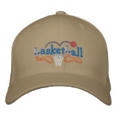 Basketball Bestickte Baseballkappe (Vorderseite)