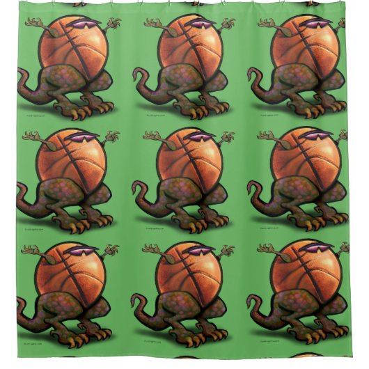 Basketball Bestie Duschvorhang (Vorderseite)