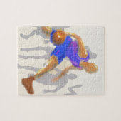 Basketball bewegt Kunst Puzzle (Horizontal)