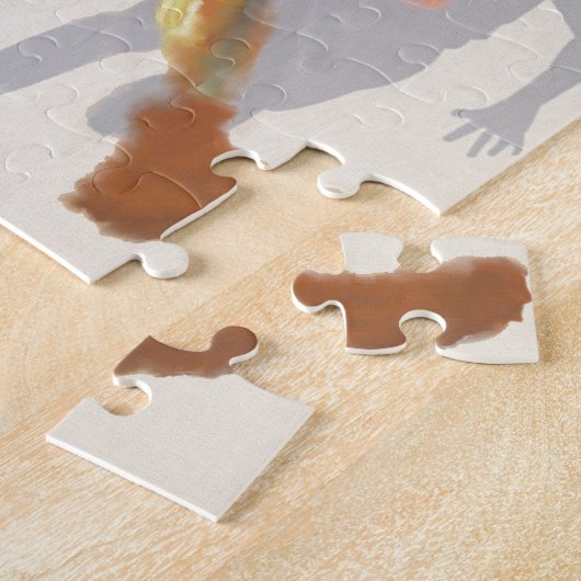 Basketball bewegt Kunst Puzzle (Seite)