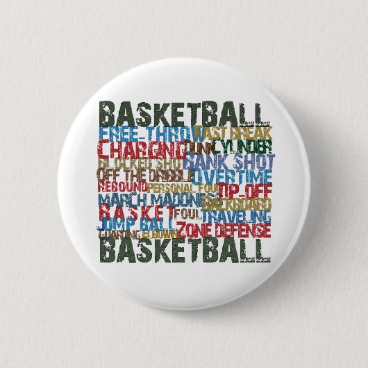 BASKETBALL BEZEICHNET als Geschenke Button (Vorderseite)