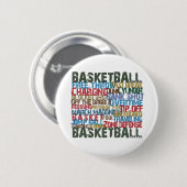 BASKETBALL BEZEICHNET als Geschenke Button (Vorne & Hinten)