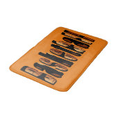Basketball-Bildlogo, Memory Foam Bath Mat Badematte (Schrägansicht)