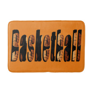 Basketball-Bildlogo, Memory Foam Bath Mat Badematte