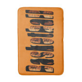 Basketball-Bildlogo, Memory Foam Bath Mat Badematte (Vorderseite Vertikal)