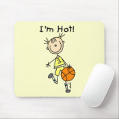 Basketball bin ich heiße T - Shirts und Geschenke Mousepad (Mit Mouse)