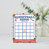 Basketball Bingo - Baby Showspiele (Stehend Vorderseite)