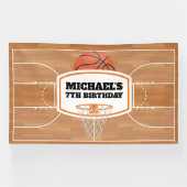 Basketball Birthday Banner backdrop (Horizontal)