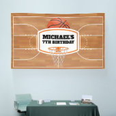 Basketball Birthday Banner backdrop (Messe)