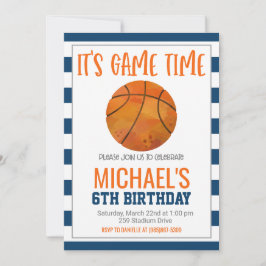 Basketball Birthday Einladung