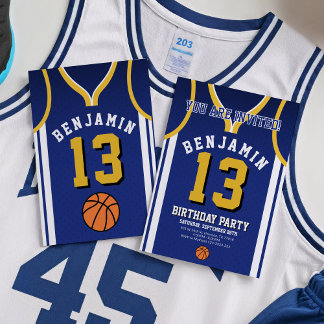 Basketball Birthday Einladung