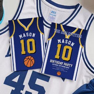 Basketball Birthday Einladung