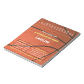 Basketball Birthday Favor Chocolate Candy Wrappers Notizblock (Rotiert)
