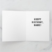 Basketball Birthday Funny Karte (Innenseite)