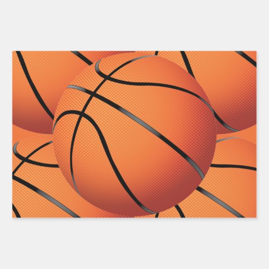 Basketball Birthday Geschenkpapier Set (Vorderseite 3)