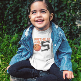 Basketball Birthday Girl T-Shirt