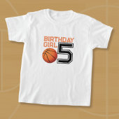 Basketball Birthday Girl T-Shirt