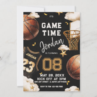 basketball birthday Invitation Einladung