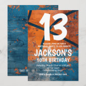 Basketball Birthday Invite Einladung (Vorne/Hinten)