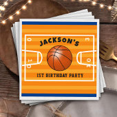 Basketball Birthday Napkins Serviette