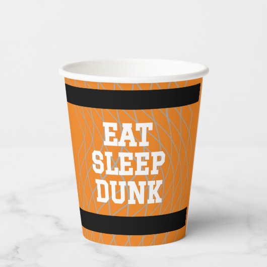 BASKETBALL BIRTHDAY PAPPBECHER (Rückseite)