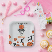 Basketball Birthday Party Invitation Pappteller (Party)