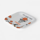 Basketball Birthday Party Invitation Pappteller (Gewinkelt)