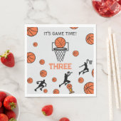 Basketball Birthday Party Invitation Serviette (Beispiel)