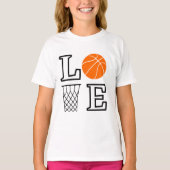 Basketball Birthday Player Girl T-Shirt (Vorderseite)