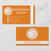 BASKETBALL-Blase Visitenkarte (Vorne/Hinten)