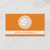 BASKETBALL-Blase Visitenkarte (Rückseite)