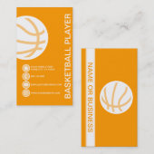 BASKETBALL-Blasen Visitenkarte (Vorne/Hinten)