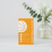 BASKETBALL-Blasen Visitenkarte (Stehend Vorderseite)
