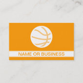 BASKETBALL-Blasen Visitenkarte (Rückseite)