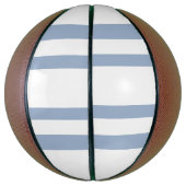 Basketball Blau-Weiß-Streifen (Vertikal)