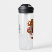 Basketball-Blowout des sportlichen Mädchens in Ros Trinkflasche (Vorderseite)