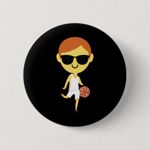 Basketball Boy Emoji 1 Button
