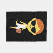 Basketball Boy Emoji 1 Fleecedecke (Vorderseite (Horizontal))