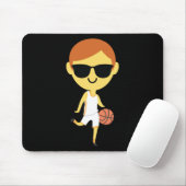 Basketball Boy Emoji 1 Mousepad (Mit Mouse)
