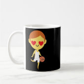 Basketball Boy Emoji Kaffeetasse (Links)