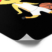 Basketball Boy Emoji Poster (Ecke)