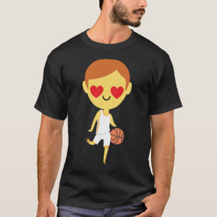 Basketball Boy Emoji T-Shirt